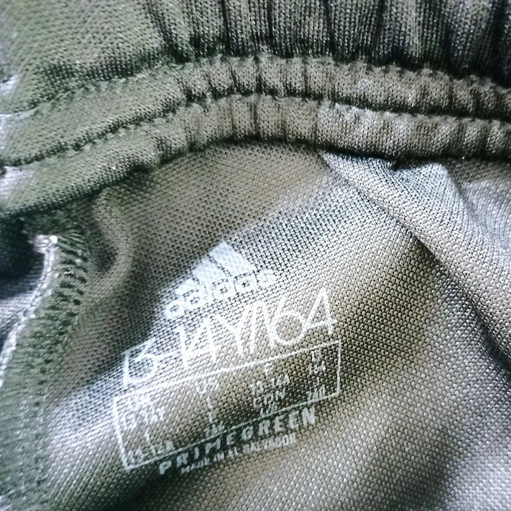 Adidas Youth Black Track Pants; Aeroready Primegreen Soccer Training Joggers